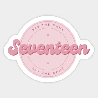 Seventeen Sticker